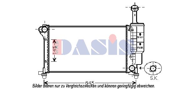 AKS DASIS Radiators, Motora dzesēšanas sistēma 080097N